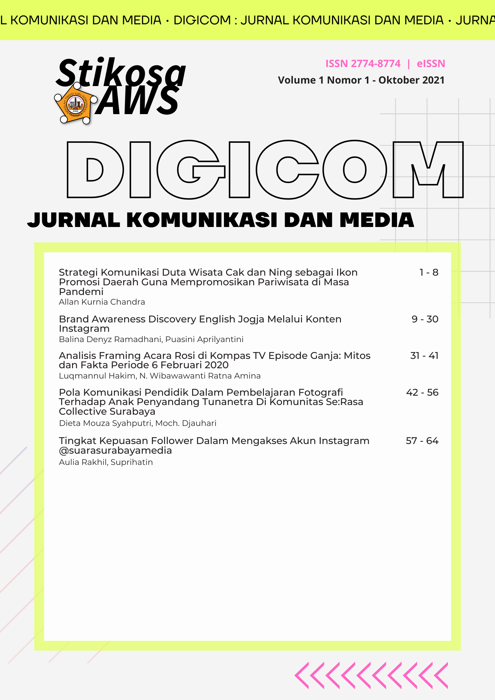 					View Vol. 1 No. 1 (2021): Vol. 1 No.1 Oktober 2021
				